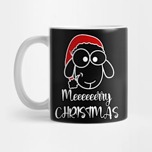 Meeeeerry Christmas, Funny Sheep Christmas Design Mug